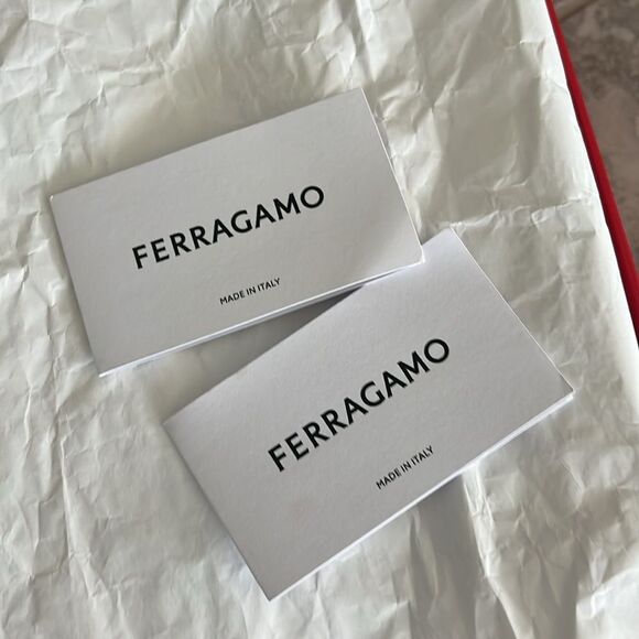 Ferragamo Priscilla Gancini Leather Ankle Strap Sandals, New, Size 7.5/37 - Picture 13 of 15